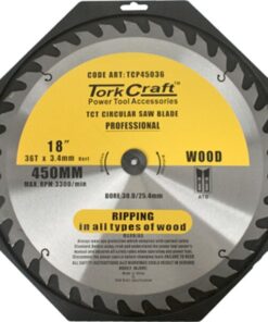 Tork Craft Blade Contractor 450 X 36T 30/1 Circular Saw TCT