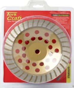 Tork Craft Dia. Cup Wheel 180mm x m14 Turbo Cold Pressed
