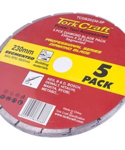 Tork Craft Diamond Blade Segmented 230mm Professional Bulk 5 Pack