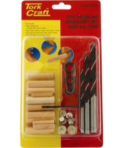 Tork Craft Dowel Kit 6/8/10mm - 43 Piece