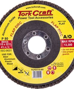 Tork Craft Flap Sanding Disc 115mm 80 Grit