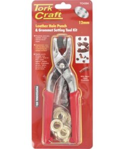 Tork Craft Grommet Setting Tool Kit C/W 10 Piece Eyelets 12mm