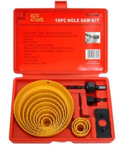 Tork Craft Holesaw Set 19mm - 127mm Carbon Steel (16 Piece)