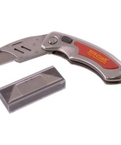 Tork Craft Knife Utility Red with 5 Spare Blades In Blister #3366A