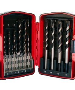 Tork Craft Masonry Drill Bit Set 16 Piece 3 - 16mm In Plastic Case