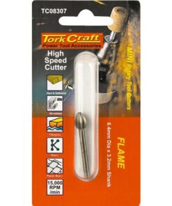 Tork Craft Mini H/Speed Cutter 6.4mm Flame 3.2mm Shank