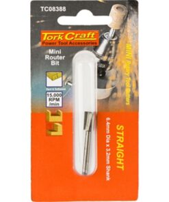 Tork Craft Mini Router Bit 6.4mm Straight 3.2mm Shank