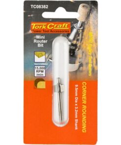 Tork Craft Mini Router Bit 9.5mm Corner Rounding 3.2mm Shank