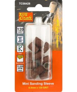 Tork Craft Mini Sanding Sleeve 6.4mm 120g 12 Piece