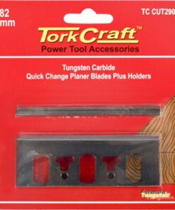 Tork Craft Planer Blades 82mm Tungsten W/Holders