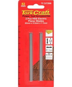 Tork Craft Planer Blades 82mm x 5.5mm x 1.1mm HSS Insert 2 Piece