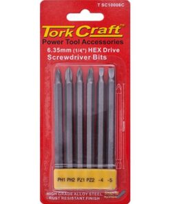 Tork Craft Power Bit Set 6 Piece 100mml