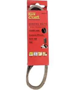 Tork Craft Powerfile Sanding Belt 13 X 451mm 100 Grit 5/Pk