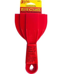 Tork Craft Putty Knife Plastic 3 Piece Set 38 76 & 100mm 1.5"/3"/4"