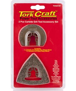 Tork Craft Quick Change Oscillating Carbide Grit Accessory Kit 2Pc