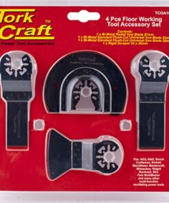 Tork Craft Quick Change Oscillating Floor Working Accessory Kit 4Pc