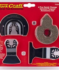 Tork Craft Quick Change Oscillating General Purpose Accessory Kit 4Pc