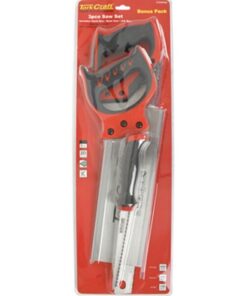 Tork Craft Saw Set 3Pc Hand/Back/Job Saw Blister Pack