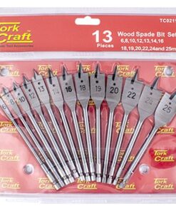 Tork Craft Spade Bit Set 13 Piece Double Blister