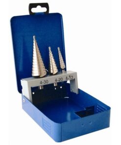 Tork Craft Step Drill Set HSS in Steel Case