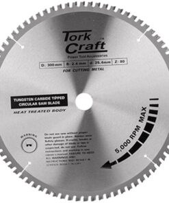 Tork Craft TCT Blade Steel Cutting. 300 X 80T 25.4 Bore