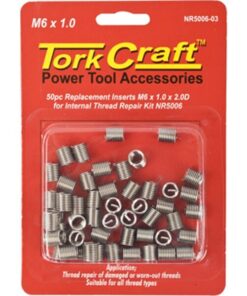 Tork Craft Thread Repair Kit M6 x 1.0 x 2.0mm Repl. Inserts for Nr5006