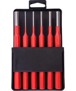 Tork Craft Tork Craft Pin Punch Set 6Pc - 2.5, 3.5, 4. 5, 6, 8, 10mm Red