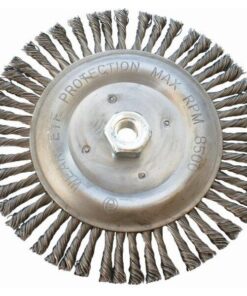 Tork Craft Wire Wheel Brush Single Section Twisted Plain 175mmxm14 Blister