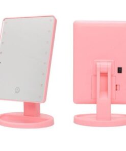 Touch Screen LED Make Up Mirror - Pink