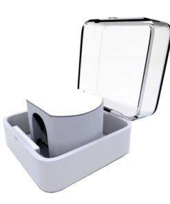 Travel Protable Charging Storage Box for Apple iWatch - White