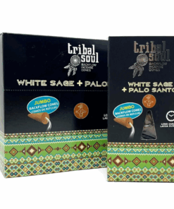 Tribal Soul Backflow Incense Cones - White Sage & Palo Santo - 12 Pack