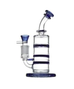 Triple Percolator Bong - 21cm - Blue