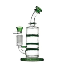 Triple Percolator Bong - 21cm - Green