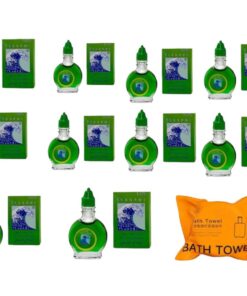 Tsunami Ointment 3ml for Flu-Colds Headaches & Mosquito Itch (10) & Towel