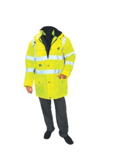 Tuffsafe   Waterproof  Breathable Hi Vis 5 In 1 Coat 2Xl