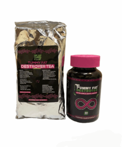 Tummy Fat Destroyer 30-Capsules & Tummy Destroyer Tea Sachet
