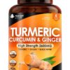 Turmeric Curcumin & Ginger High Strength Tablets 6 Month Supply Value Pack