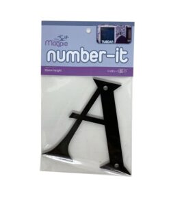 Tuscan Styled House Letters A - Black