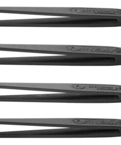 Tweezer, Kit, Carbon Fibre, ESD, 4 Pieces