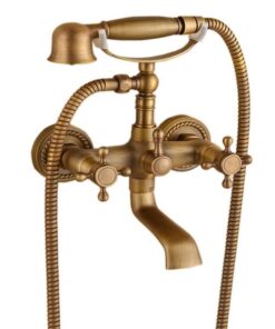 Two Holes Tub Faucet with Handheld Shower