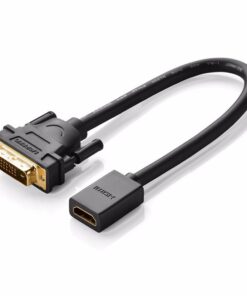 UGreen 20118 DVI-D(24+1) Male to HDMI Female 1080P@60Hz Adap-BK