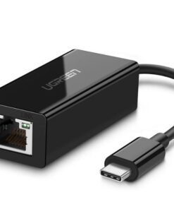 UGreen 50307 USB-C 3.1 G1 Male to Gigabit Ethernet Female Adapter-BK