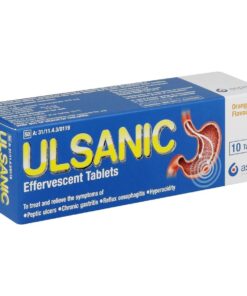 Ulsanic Effervescent Tablets Orange Flavour 10's