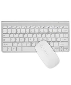Ultra-Slim Wireless Multimedia Keyboard & Mouse Combo - Silver