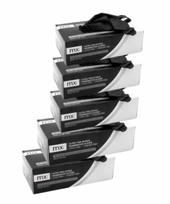 Ultra Thin Black Nitrile Gloves 100's - S