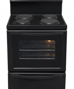 Univa 4 Plate Cable Stove - U116B - Black