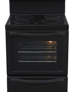 Univa 4 Plate Ceran Stove with Warmer Drawer - U126CB - Black