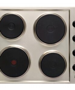 Univa 4 Solid Plate Hob With Control Panel - U156BSS - Stainless Steel