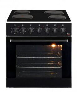 Univa Under Counter Oven & Solid Plate Hob - U336B - Black