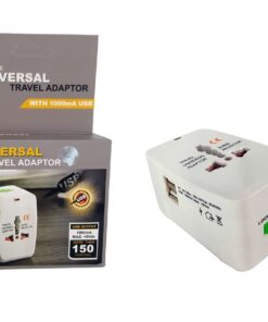 Universal Travel Adaptor With 1000mA USB